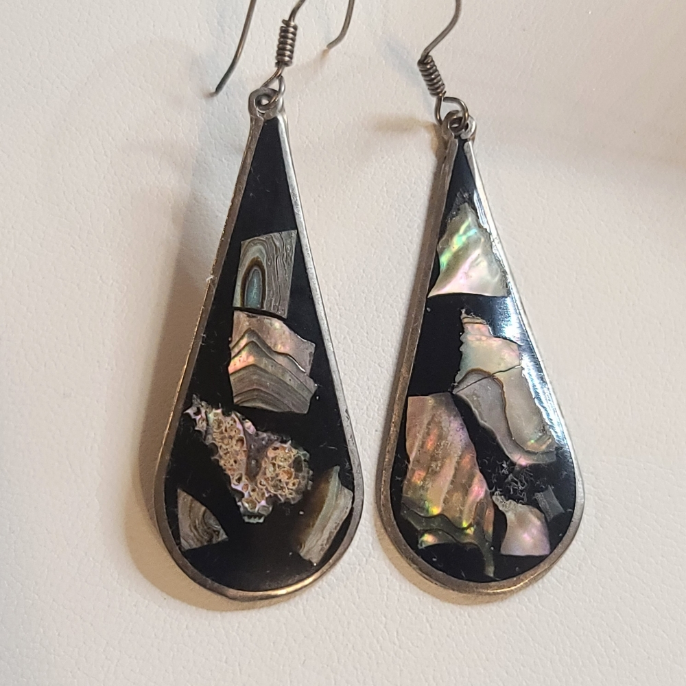 Abalone Dangle Earrings